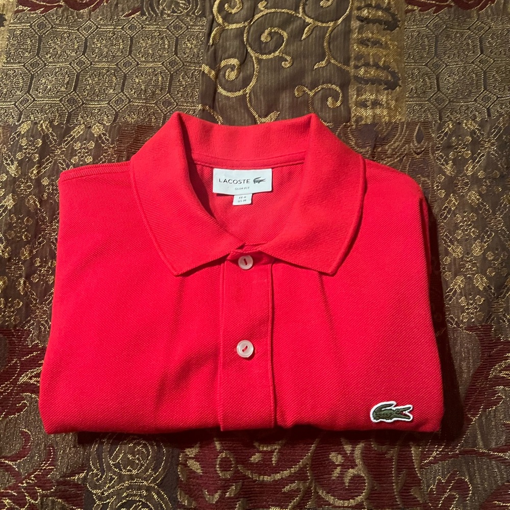 Lacoste Vibrant Red Slim Fit Polo